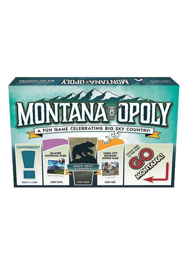 Late For The Sky: Montana-Opoly - State Themed Family Board Game, Opoly-Style Game Night, Traditional Play Or 1 Hr Version, Ages 8+, 2-6 Players - Image 4