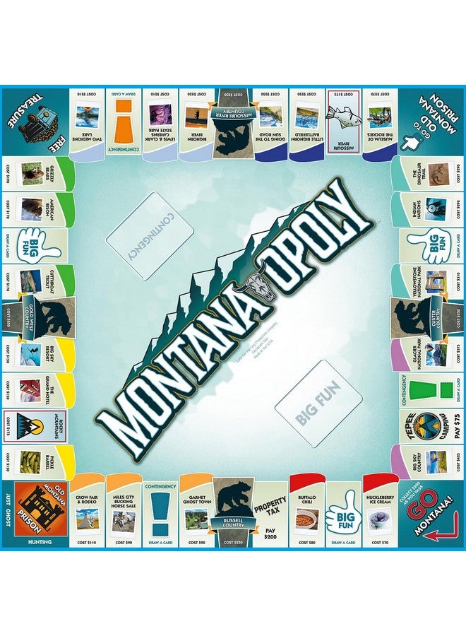 Late For The Sky: Montana-Opoly - State Themed Family Board Game, Opoly-Style Game Night, Traditional Play Or 1 Hr Version, Ages 8+, 2-6 Players - Image 3