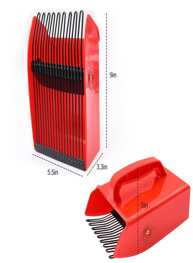 DkOvn قطّافة توت، ومجارف توت مزودة بمشط معدني ومقبض مريح لسهولة قطف التوت، ومجرفة مجرفة للتوت الأزرق، والتوت البري - Image 5