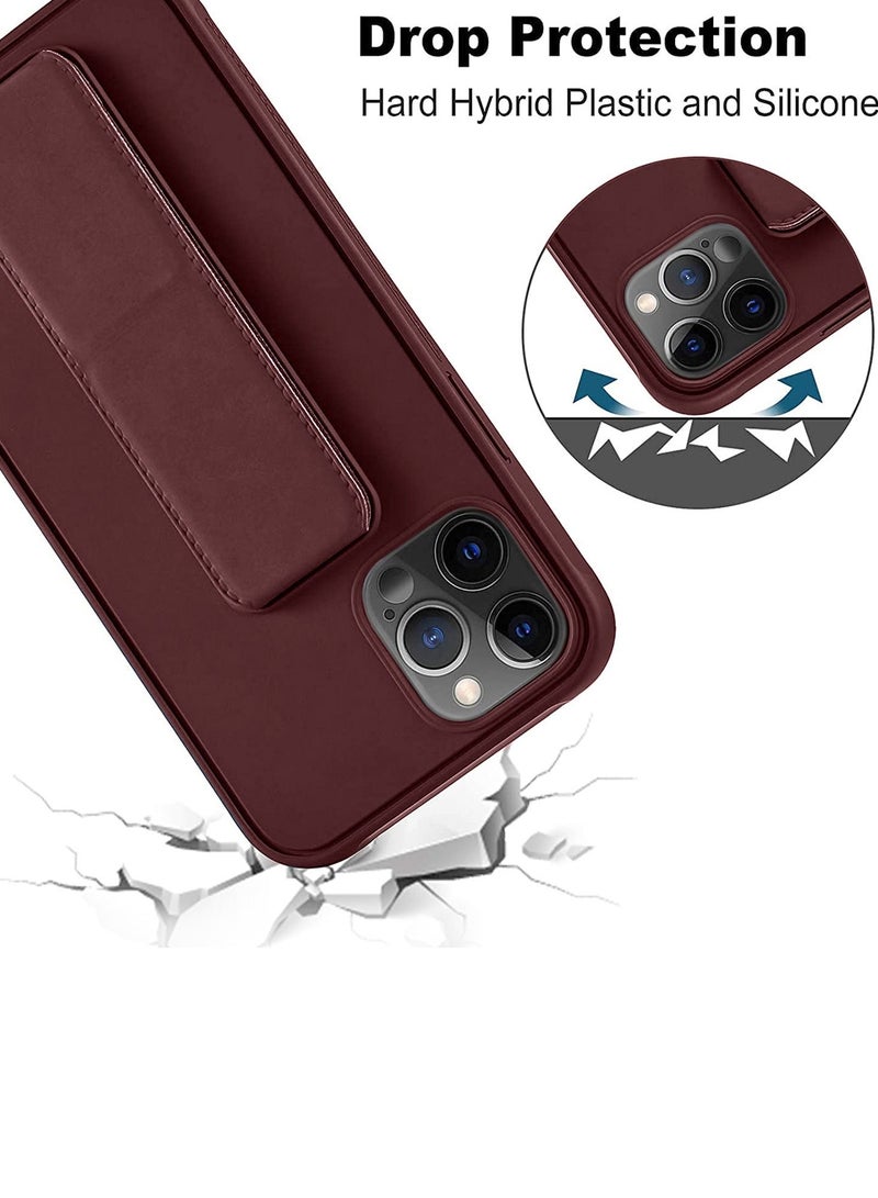 Wtech TPU Rubber Silicone Hand Grip Protective Phone Case Cover For Apple iPhone 14 Pro Max Brown - Image 5