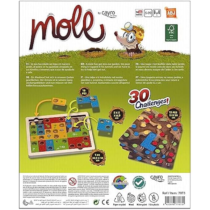 cayro One Size Wooden Labyrinth Game  Educational Game  Board Game 7073  Kid  Purple Cranberry  1 Player  Manual Operation - Image 3