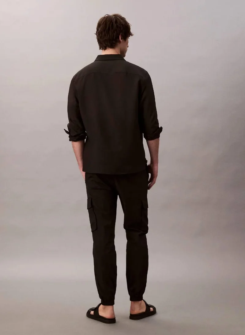 Calvin Klein Jeans Black Skinny Ripstop Cargo Pants for Men | Best Price UAE