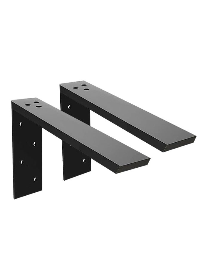 WINKER Countertop Support Bracket 2 Pack Heavy Duty Granite Hidden Forward L Shelf Bracket 12" x 6" x 2 1/2" Metal Corbels for Quartz/Wood/Concret/Laminate Countertops - Image 1