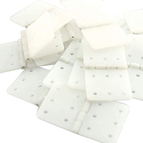 RLECS 20pcs Pinned Nylon Hinge 20x36mm L Size for RC Airplane Plane Parts Model Replacement - Image 1