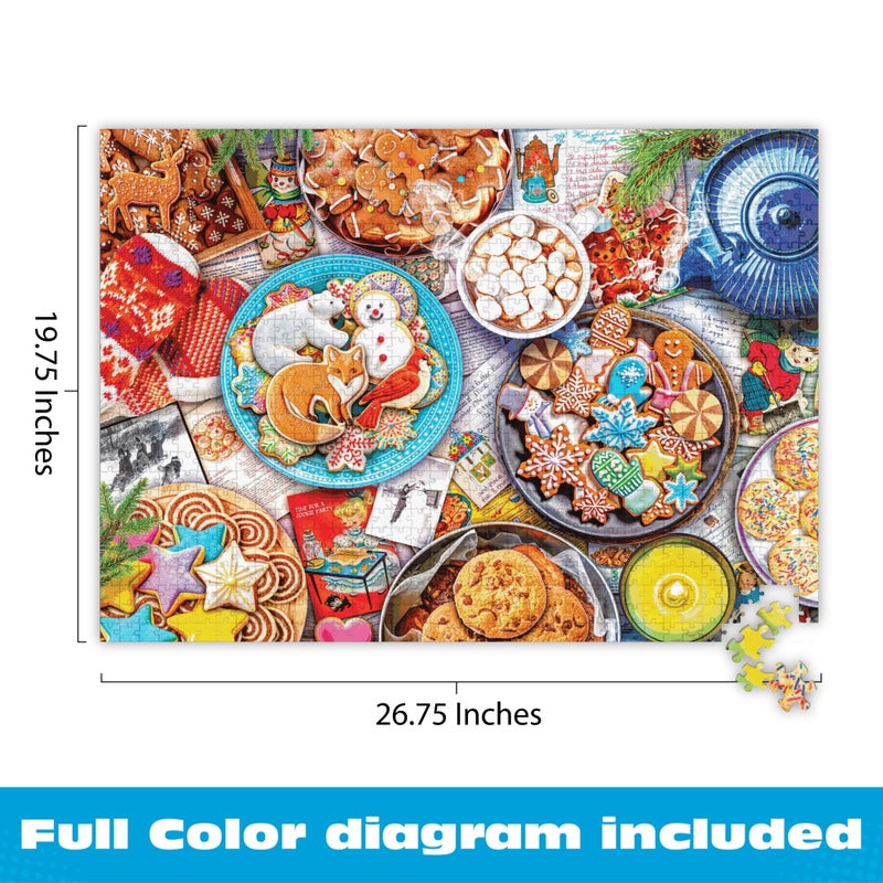 Buffalo Games - Aimee Stewart - Cookies and Cocoa - 1000 Piece Jigsaw Puzzle for Adults Challenging Puzzle Perfect for Game Nights - 1000 Piece Finished Size is 26.75 x 19.75, Large - Image 3