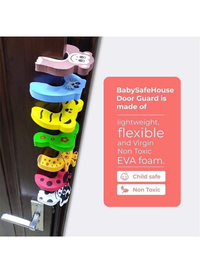 BABYSAFEHOUSE Finger Pinch Door Guard For Baby Safety (Animal Shape Pack Of 5) Door Stopper For Protection From Door Slamming & Accidental Door Lock - Image 5