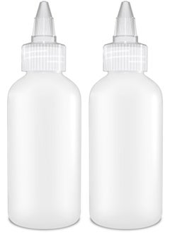 BRIGHTFROM Condiment Squeeze Bottles - 4 Oz Squirt Empty Bottles, Clear Twist Top Cap, Leak Proof - Great For Ketchup, Mustard, Syrup, Sauces, Dressing, Oil, Arts & Crafts, Bpa-Free - Pack Of 2  - Image 1