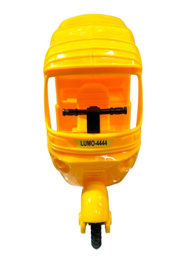 JNiL لعبة عربة ريكشو أوتوماتيكية تعمل بالسحب للخلف من JNiL Toys، نموذج بمقبض، لعبة للأطفال من الأولاد والبنات، لون عشوائي يتم إرساله حسب المخزون (عبوة من قطعة واحدة) (أصفر) - Image 4