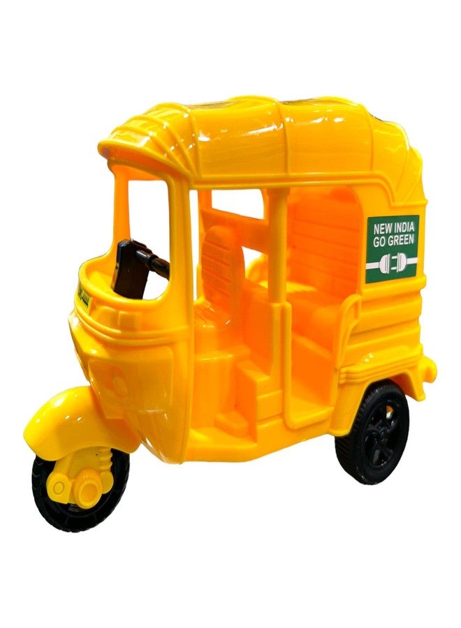 JNiL لعبة عربة ريكشو أوتوماتيكية تعمل بالسحب للخلف من JNiL Toys، نموذج بمقبض، لعبة للأطفال من الأولاد والبنات، لون عشوائي يتم إرساله حسب المخزون (عبوة من قطعة واحدة) (أصفر) - Image 1