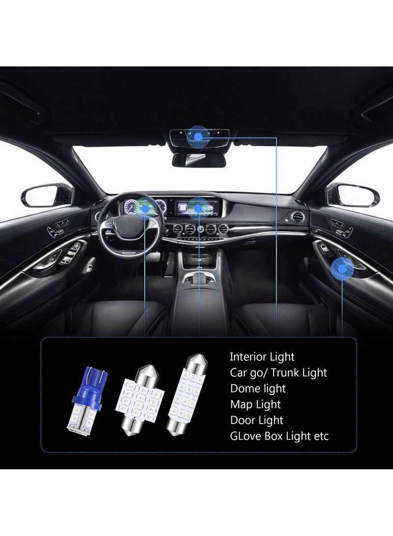 MUNTAQI LED Car Bulb Kit, 24 Pack Blue T10 31 mm 42 mm Dome Light, Festoon Interior Lights, Used for Car Interior Lights, Indoor Map Dome Lights, Trunk Lights, License Lights - Image 5