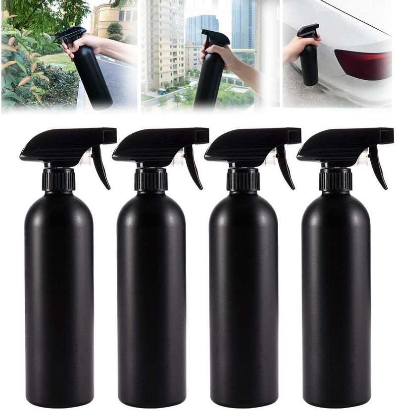 ELECDON 16 oz Plastic Spray Bottles, 4 Pack Heavy Duty Refillable Leak-Proof Sprayers, Opaque and Anti-Degradation for Cleaning Solutions, for Home Garden Plant Kitchen - Image 1