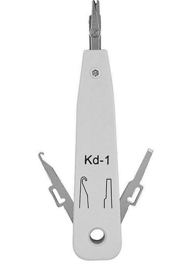 Inditrust Inditrust NEW KD1 Impact Punch Down Tool for Seating Wire Into Terminal Cable Insertion Tool for Networking Professionals Telecom Phone Cable Ethernet Cat5 RJ11 RJ45 Patch Panel Facep  - Image 1