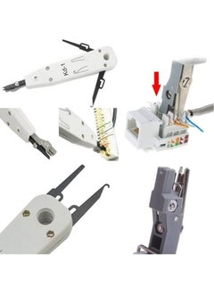 Inditrust Inditrust NEW KD1 Impact Punch Down Tool for Seating Wire Into Terminal Cable Insertion Tool for Networking Professionals Telecom Phone Cable Ethernet Cat5 RJ11 RJ45 Patch Panel Facep  - Image 2