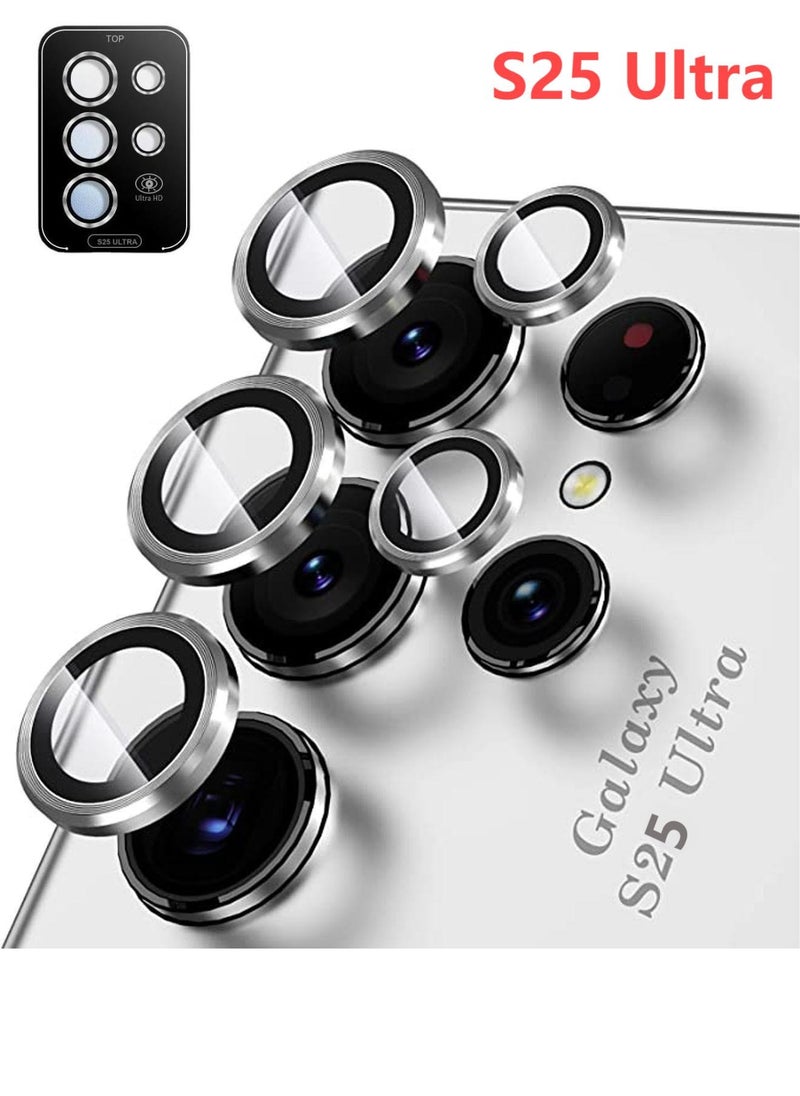 Generic - Samsung Galaxy S25 Ultra Camera Lens Protector Scratch Resistant HD Tempered Metal Glass Camera Protector Cover Film Accessories Silver - Image 1