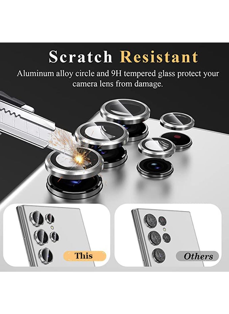 Generic - Samsung Galaxy S25 Ultra Camera Lens Protector Scratch Resistant HD Tempered Metal Glass Camera Protector Cover Film Accessories Silver - Image 1