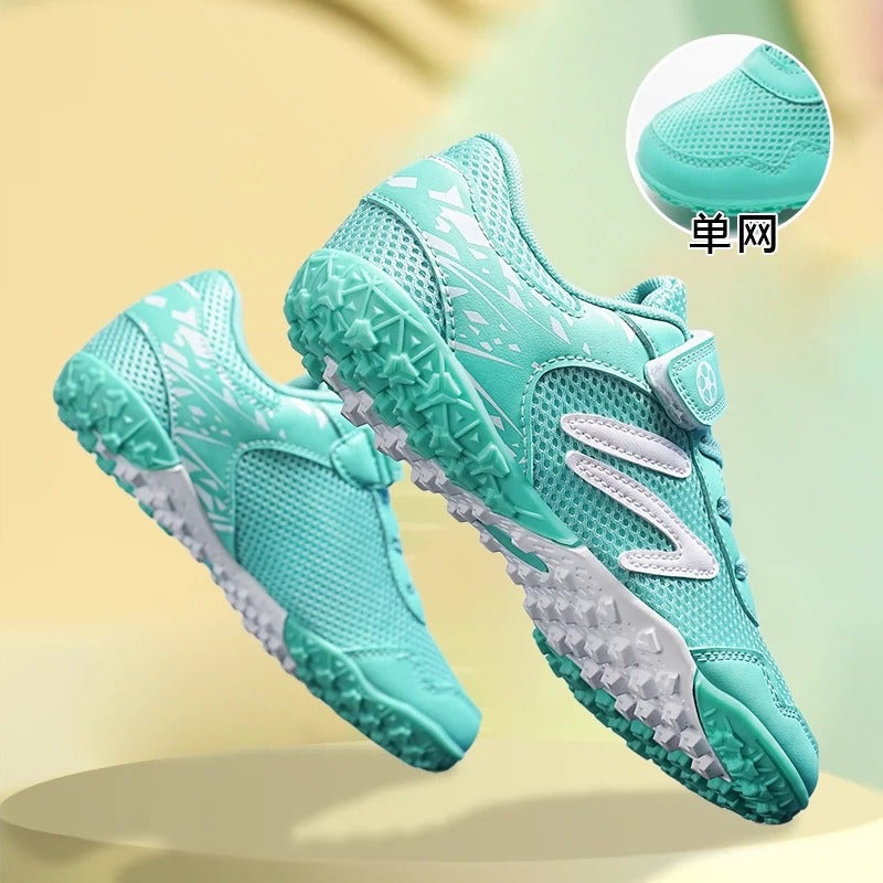 Kids' Soccer Shoes Breathable Mesh Hook-and-Loop TF Studs Unisex Low-Top Training - Image 3