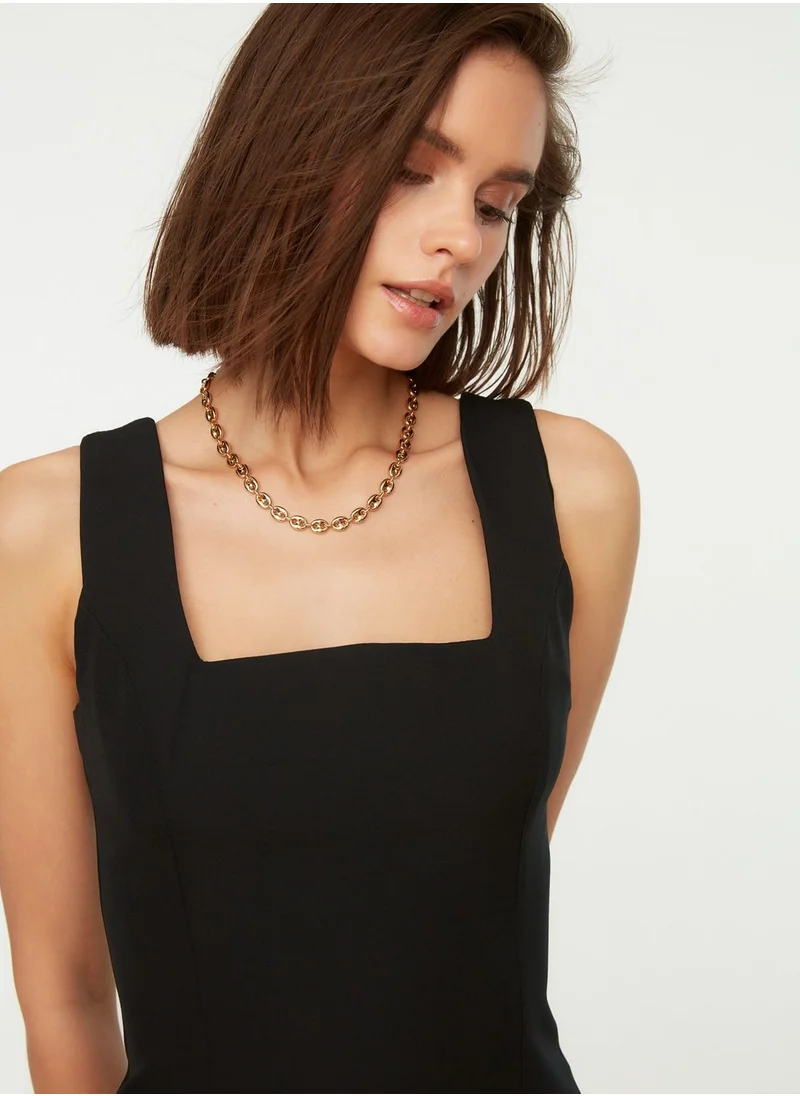 trendyol Square Neck Wide Strap Dress