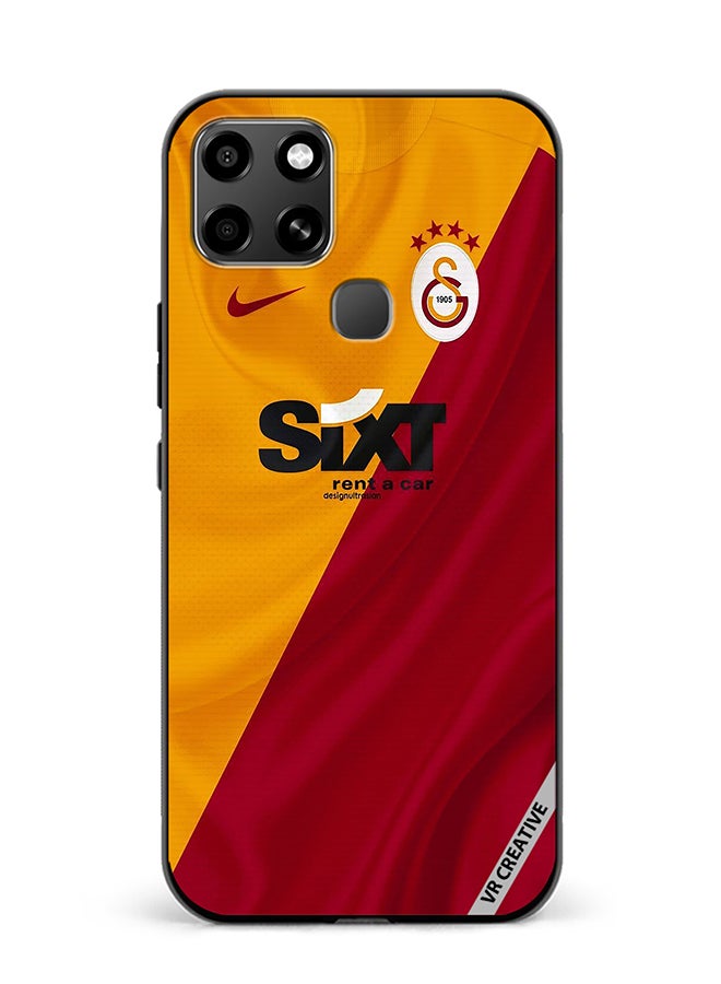 VR CREATIVE Protective Case Cover For Infinix Smart 6 Nike Galatasaray 2022 Home Kit Design  Multicolour - Image 1