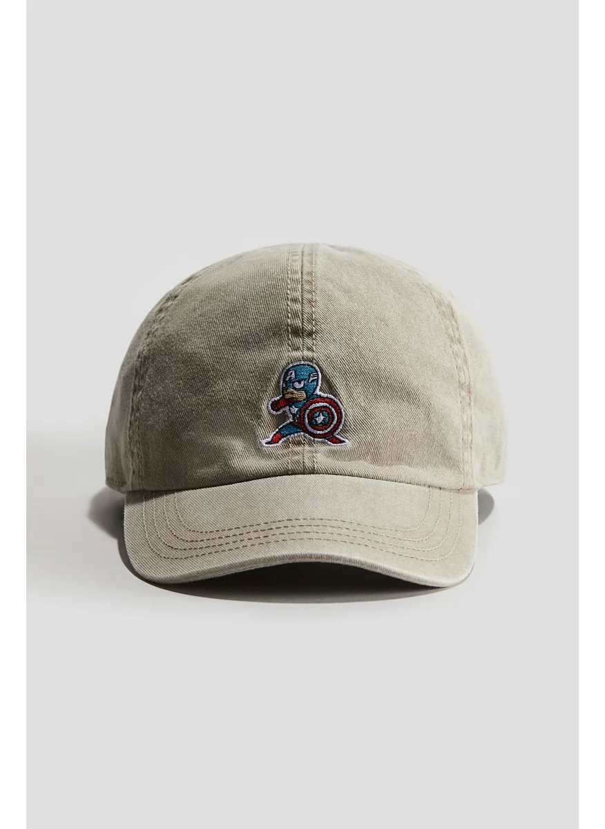 اتش اند ام Motif-Detail Twill Cap