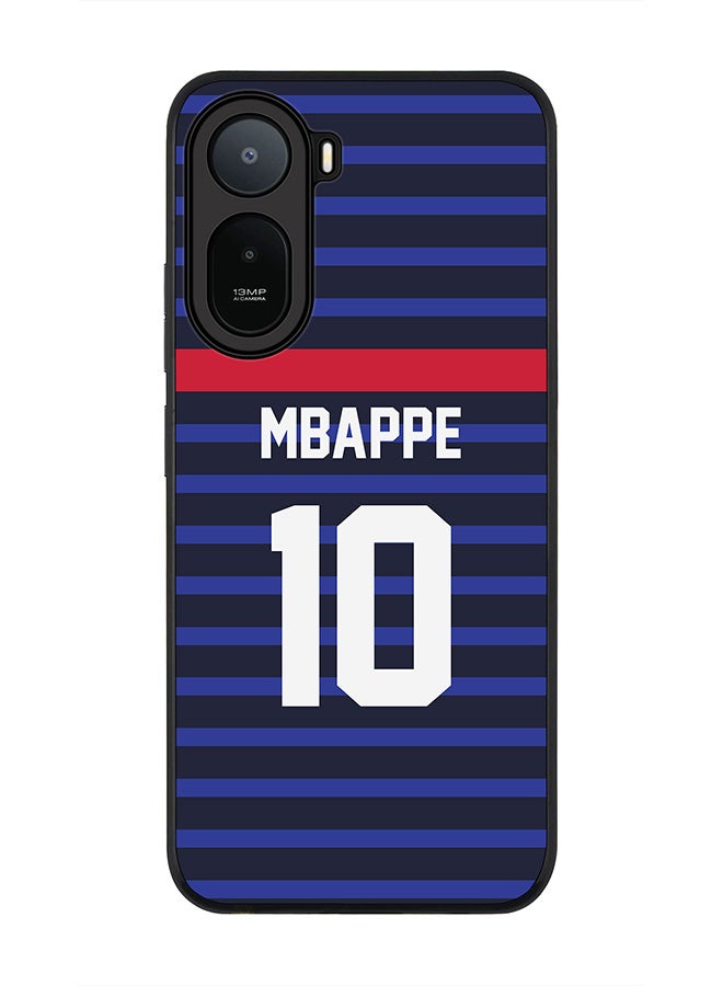 Stylizedd Rugged Case for Xiaomi Redmi A7 Pro 4G / Poco C81 / Poco C81 Pro / Poco C85x 5G- Slim Fit Hybrid Rubber Cover Football - France,  Mbappe