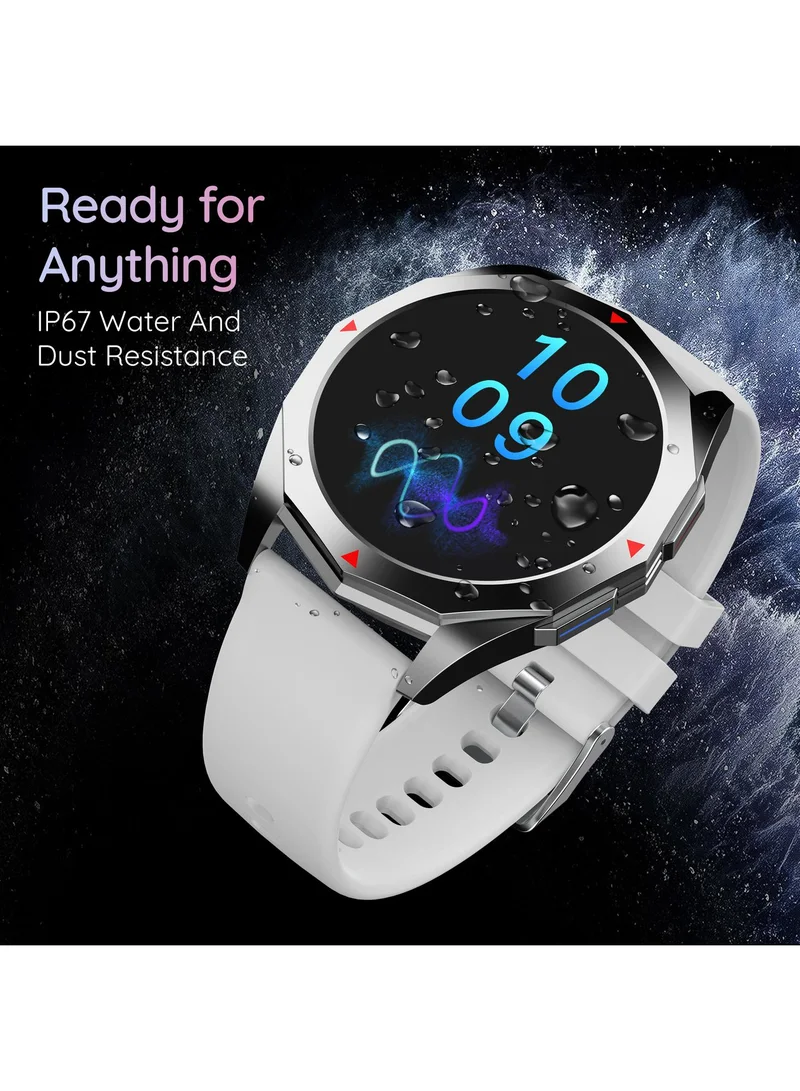 Pebble Rio 1.39" HD Display, Bluetooth Calling, Health Suite, Multiple Watch Faces, Full Touch Screen, Multi Sports Modes, Alarm & Notification, DIY Watch Faces, Metal Body, In-Build Games, World Clock