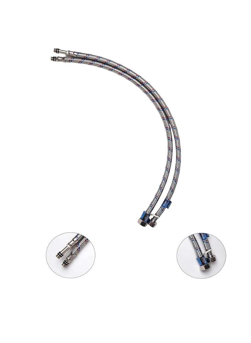 REEF Stainless Steel Mixer Flexible Hose 60cm (Pair) – Durable, Leak-Proof Connectors, RF-MFH-01 - Image 1