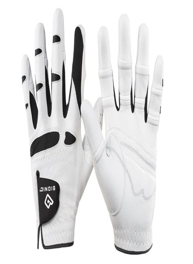 Bionic Men's StableGrip with Natural Fit Golf Glove Size: Mens Left Hand Medium/Large White - Image 3