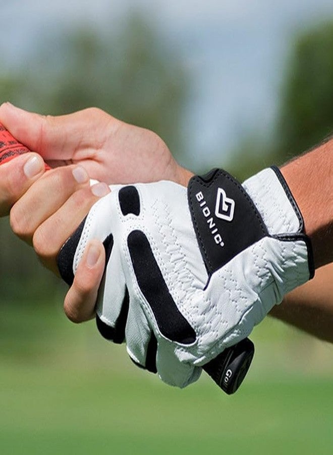 Bionic Men's StableGrip with Natural Fit Golf Glove Size: Mens Left Hand Medium/Large White - Image 2