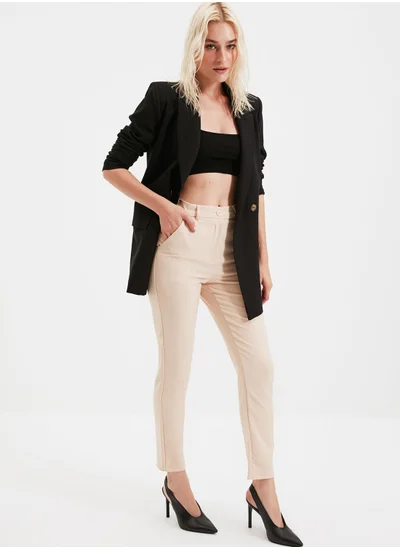 trendyol High Waist Ankle Grazer Pants