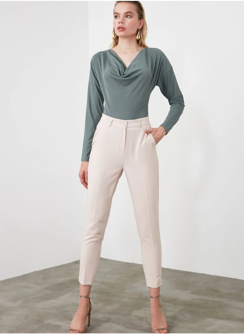 trendyol High Waist Ankle Grazer Pants