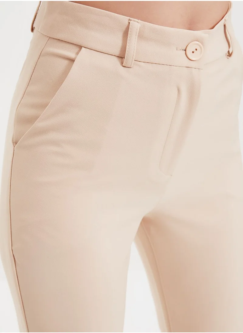 trendyol High Waist Ankle Grazer Pants
