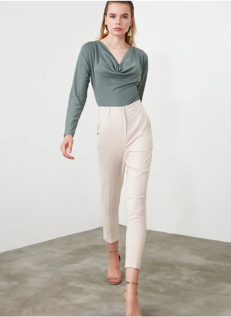 trendyol High Waist Ankle Grazer Pants