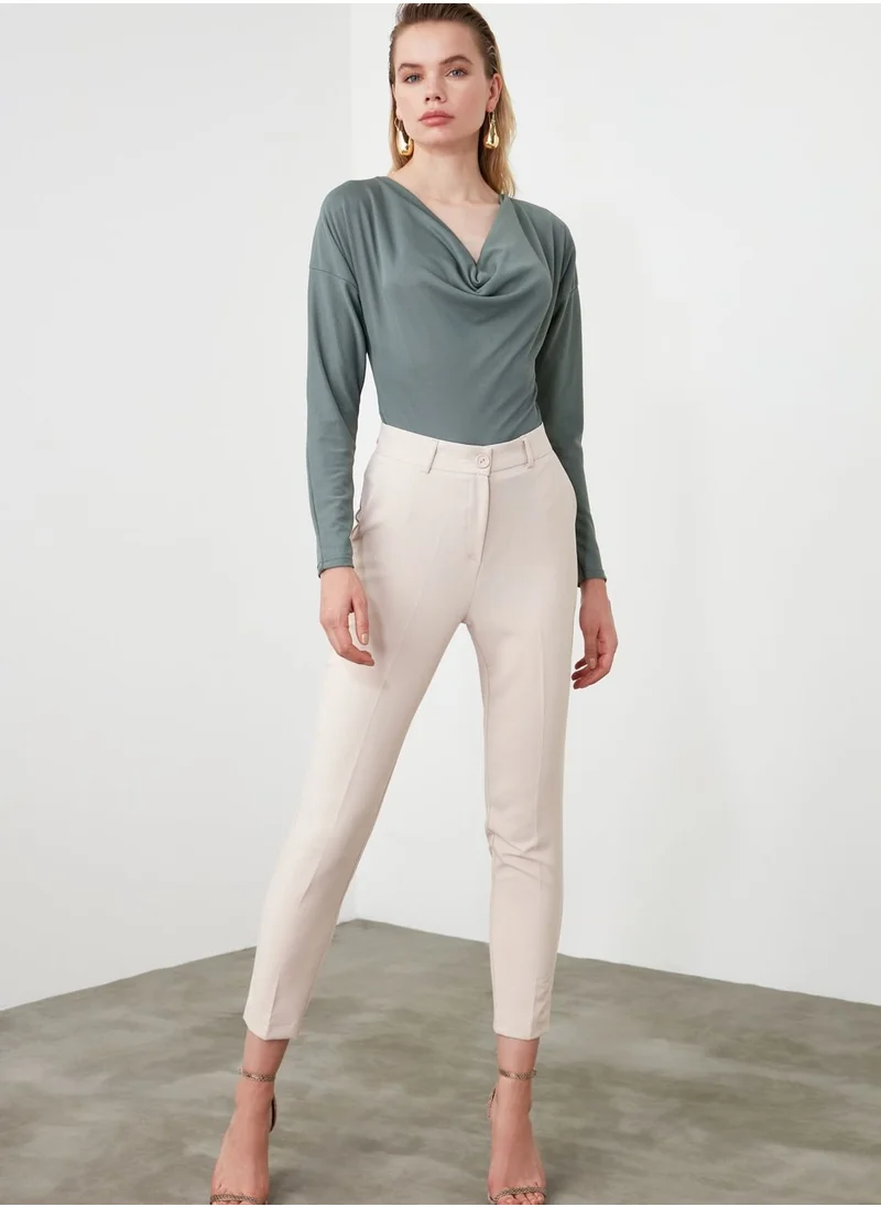 trendyol High Waist Ankle Grazer Pants