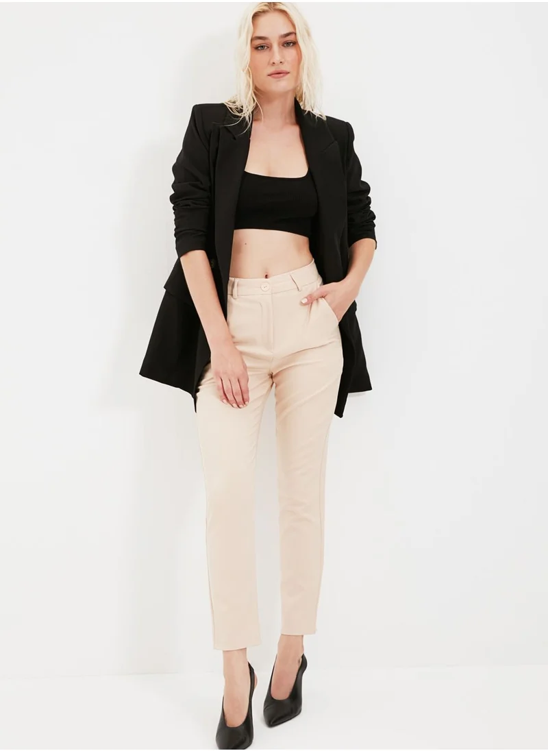 trendyol High Waist Ankle Grazer Pants