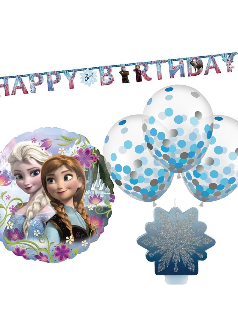 Amscan Frozen 2 Party Decor Kit, Includes Balloons Party Supplies - Image 1