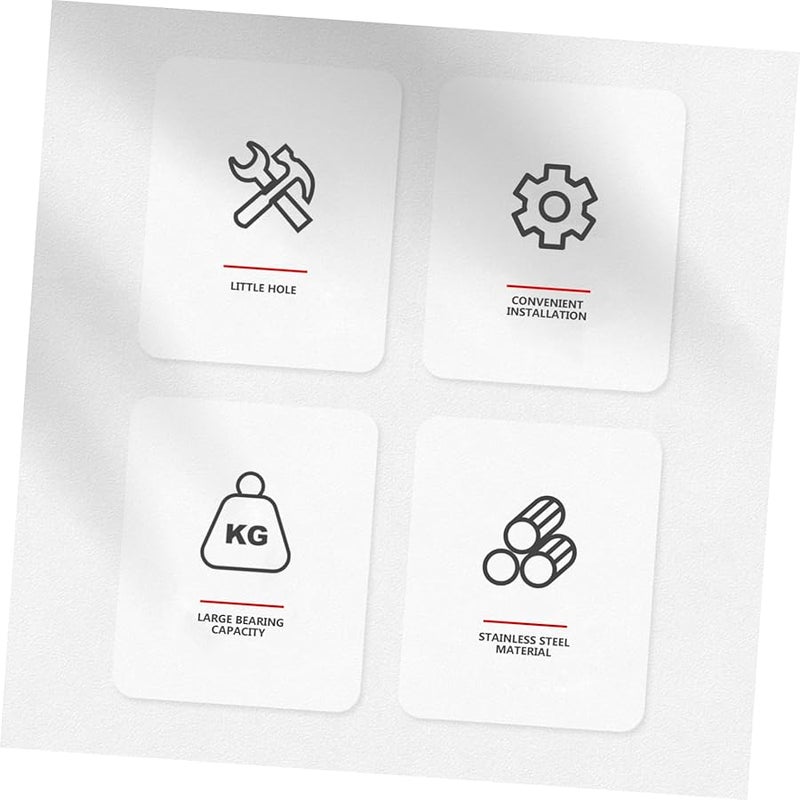 Tehaux علاقات صور غير مرئية بلا أثر 2 قطعة للجدران الصلبة دعم إطار قوي - Image 3