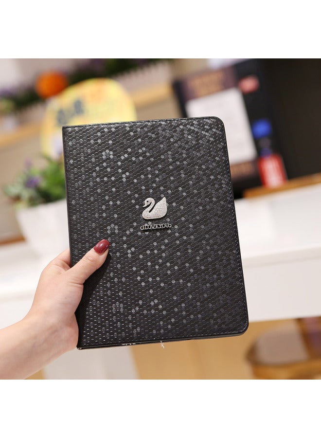 2022 Ipad10.2 Protective Case 4 Anti-fall 6 Mini2/3 Case Ipad5 Mini 1 Case DIY Swan Pro9.7-Color:White-Applicable Model:2019 10.2 Inch - Image 3