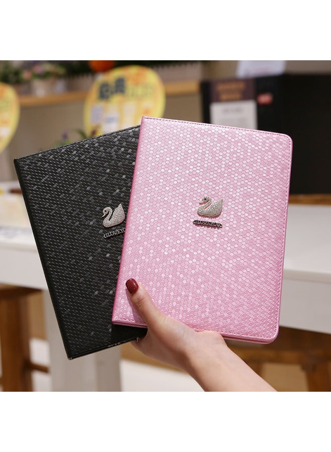 2022 Ipad10.2 Protective Case 4 Anti-fall 6 Mini2/3 Case Ipad5 Mini 1 Case DIY Swan Pro9.7-Color:White-Applicable Model:2019 10.2 Inch - Image 5
