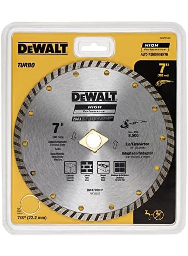 DEWALT Diamond Blade Turbo Wheel 7 Inch Diameter - Image 2