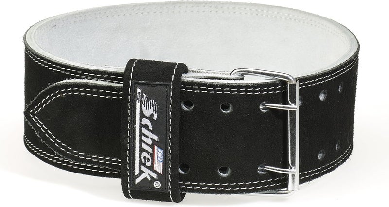 Schiek Sports Leather 6010 Competition Power Lifting Belt - 9 mm Suede Leather Weightlifting Belt