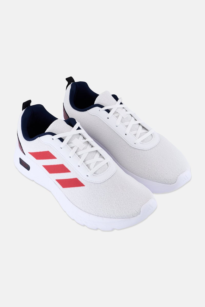 Adidas أحذية جري مريحة للرجال Cloudfoam Comfy LE 4 مزودة بأربطة، بيضاء - Image 2