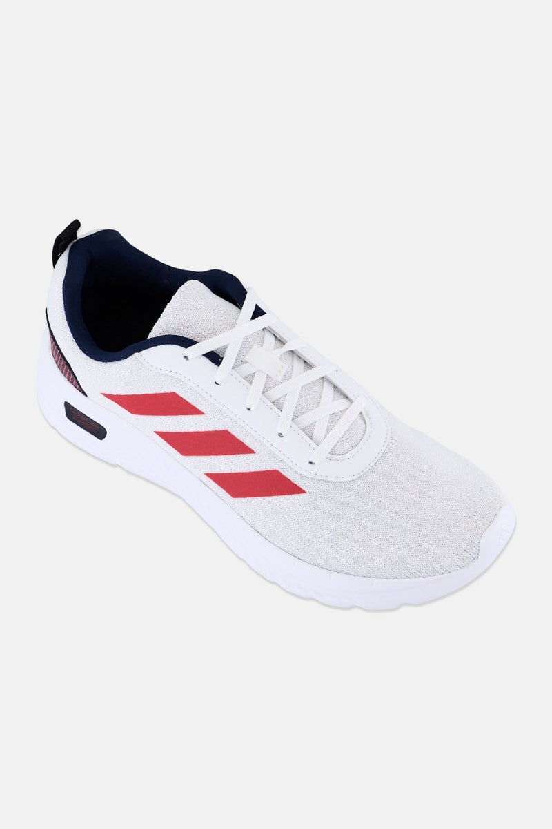Adidas أحذية جري مريحة للرجال Cloudfoam Comfy LE 4 مزودة بأربطة، بيضاء - Image 1