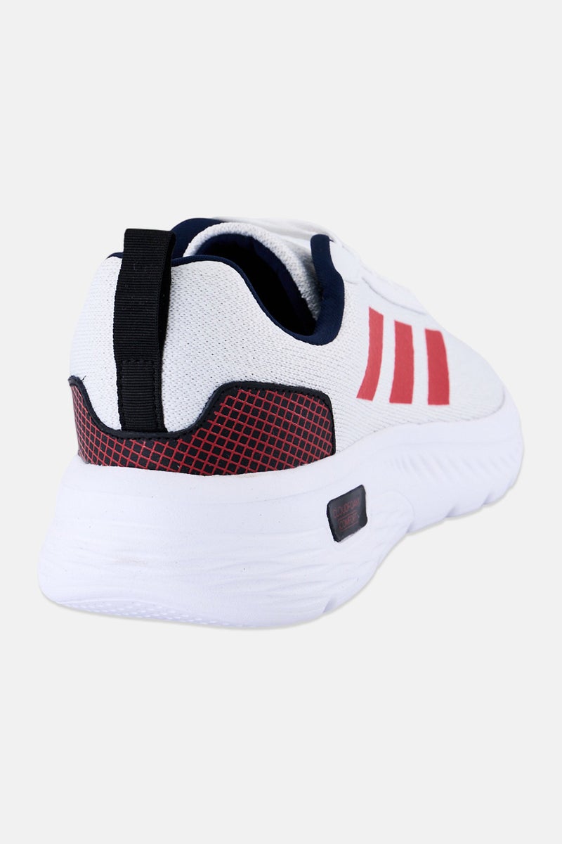 Adidas أحذية جري مريحة للرجال Cloudfoam Comfy LE 4 مزودة بأربطة، بيضاء - Image 3