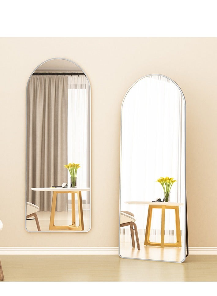 Y&D （White）Full Length Mirror Standing Arched Large Standing Dressing Mirror Hanging Leaning Against Floor Mirrors Wall Mounted Mirror With Stand For Bedroom Locker Room Living Room 155x45cm  - Image 2