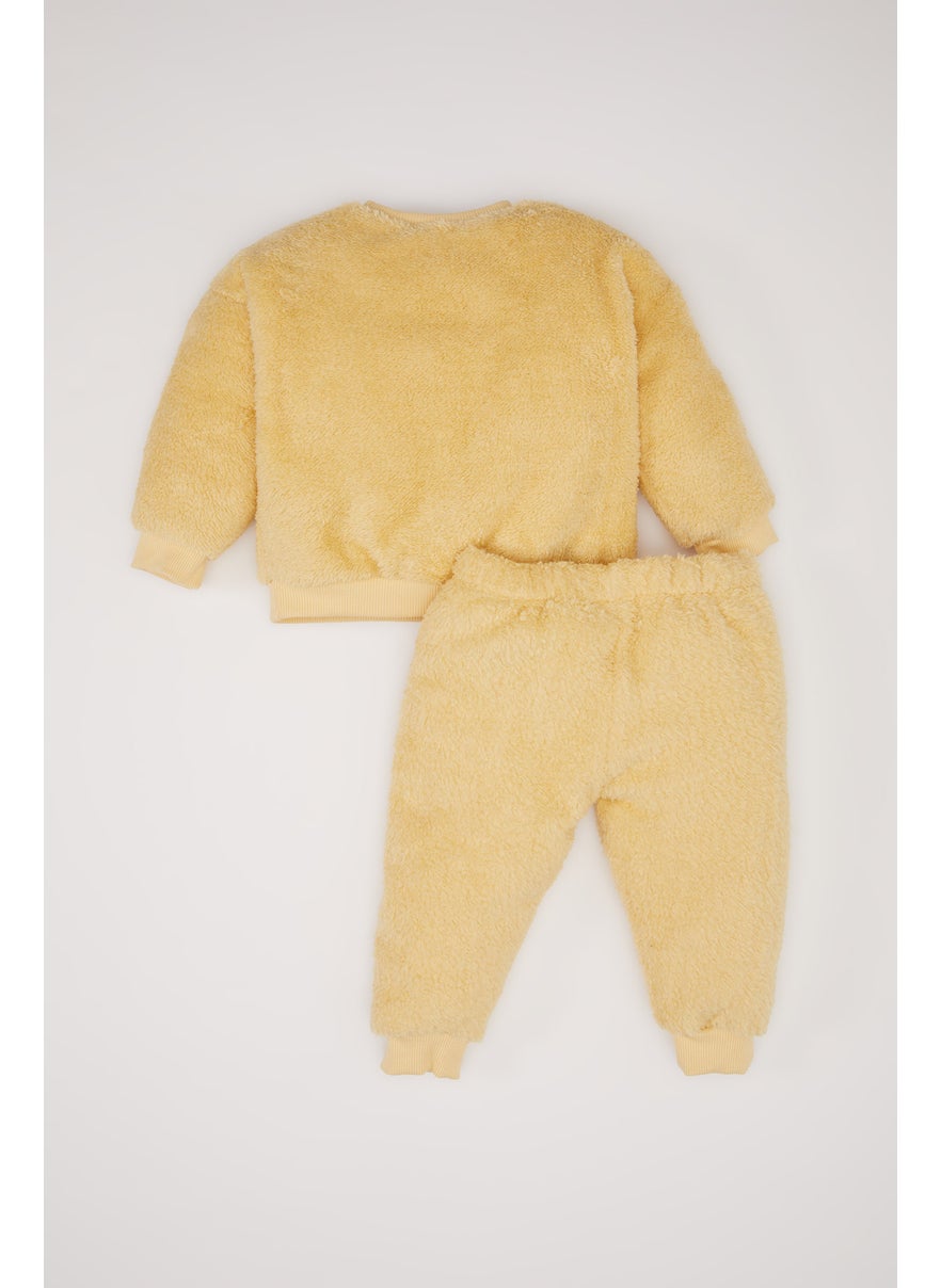 DeFacto Baby Girl Looney Tunes Plush Sweatshirt Sweatpants 2 Piece Set  - Image 5