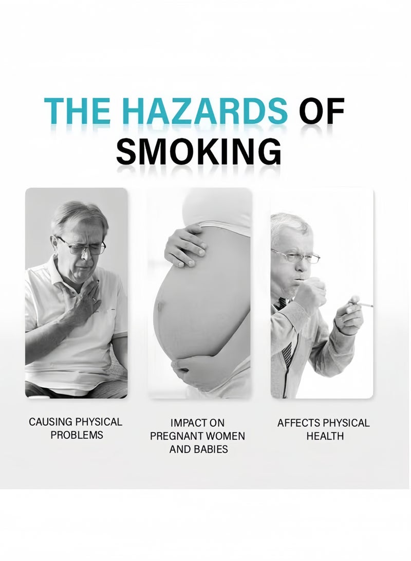 YOOJ 60Patches Quit Smoking Patches Step 1 2 3 Stop Smoking Aids Patches Helping Quit Patch 60 Count Quit Smoking Stickers That Work with 2 Weeks Easy  Effective Anti-Stickers - Image 3