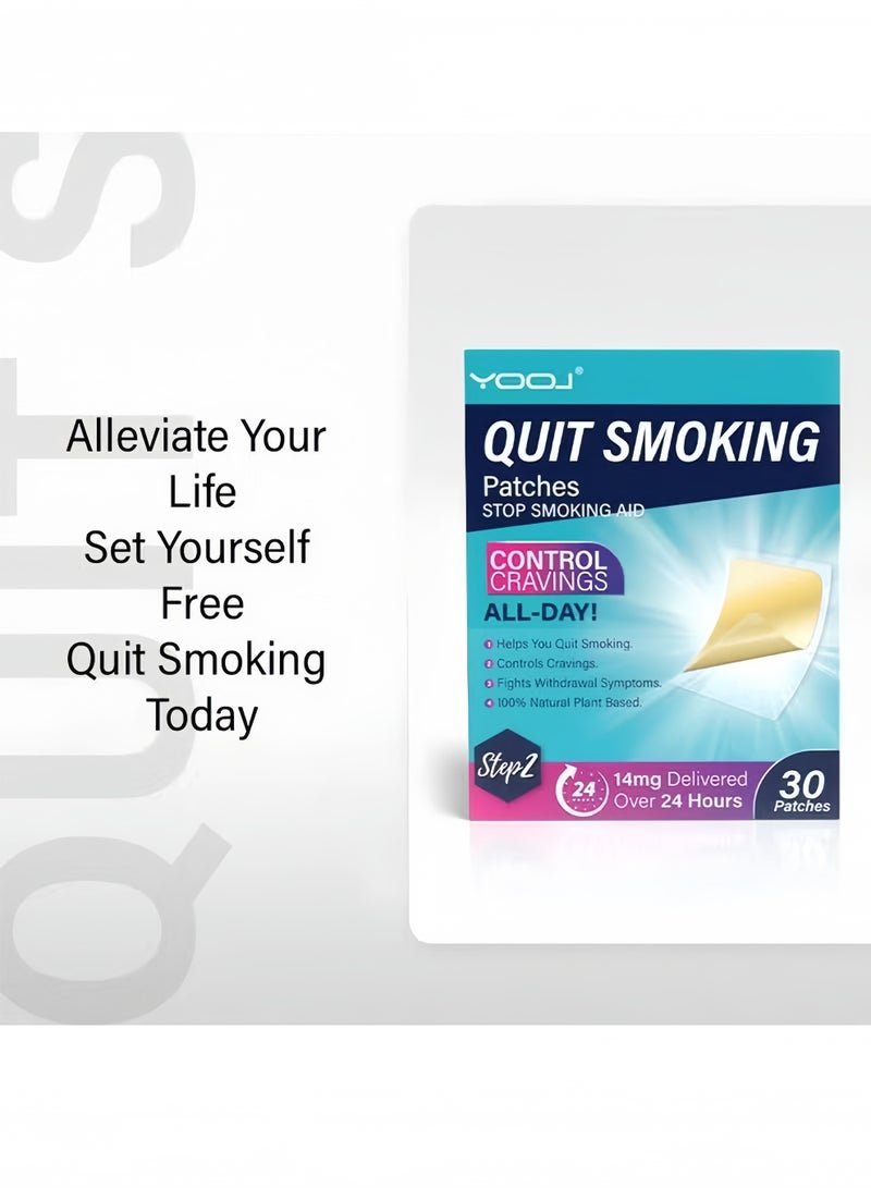 YOOJ 60Patches Quit Smoking Patches Step 1 2 3 Stop Smoking Aids Patches Helping Quit Patch 60 Count Quit Smoking Stickers That Work with 2 Weeks Easy  Effective Anti-Stickers - Image 4