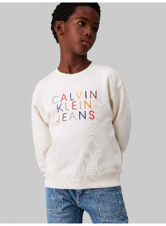 Calvin Klein Jeans Kids Logo Graphic Sweatshirt