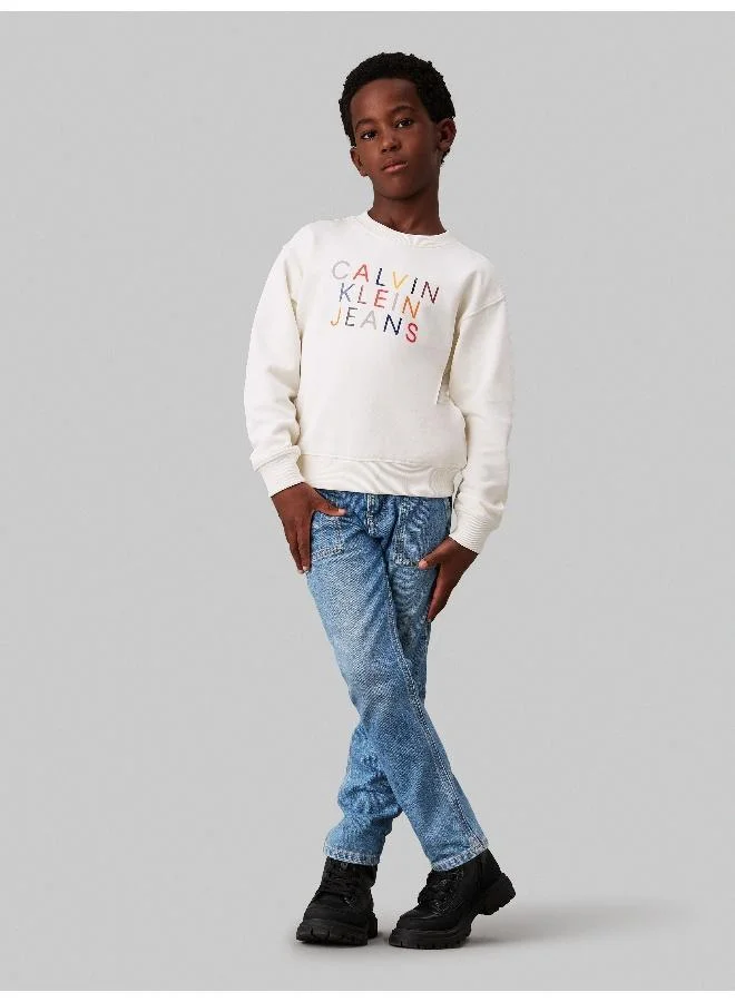 Calvin Klein Jeans Kids Logo Graphic Sweatshirt