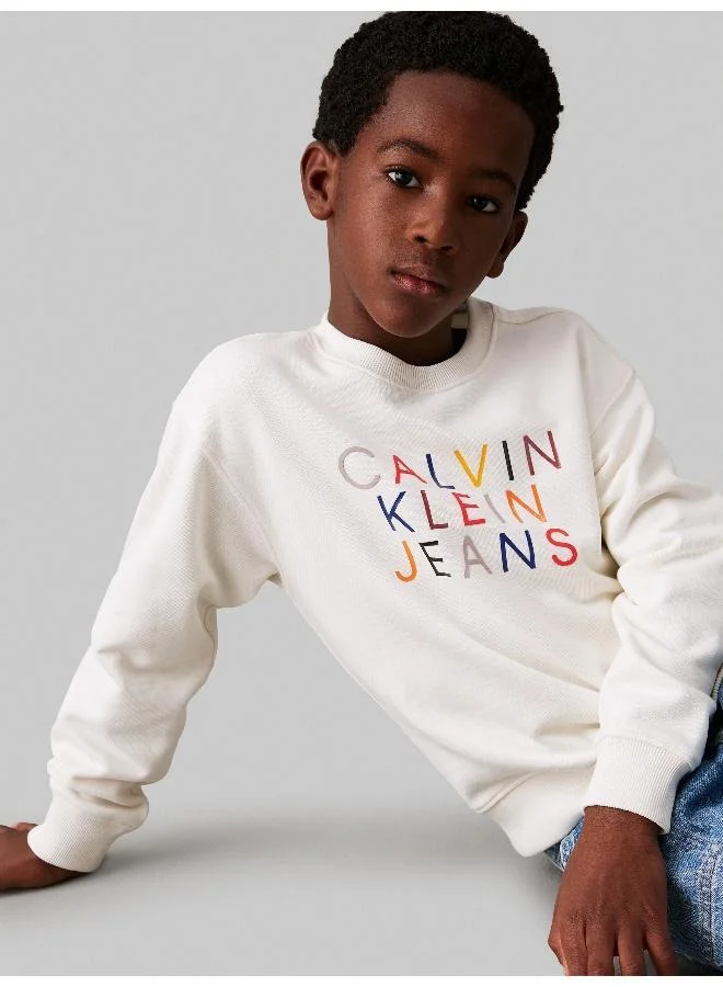Calvin Klein Jeans Kids Logo Graphic Sweatshirt
